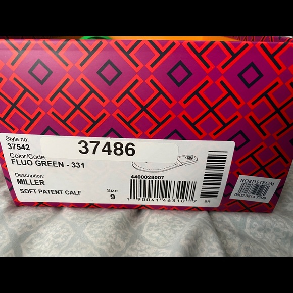 Tory Burch flou. Green sandals - Picture 1 of 4